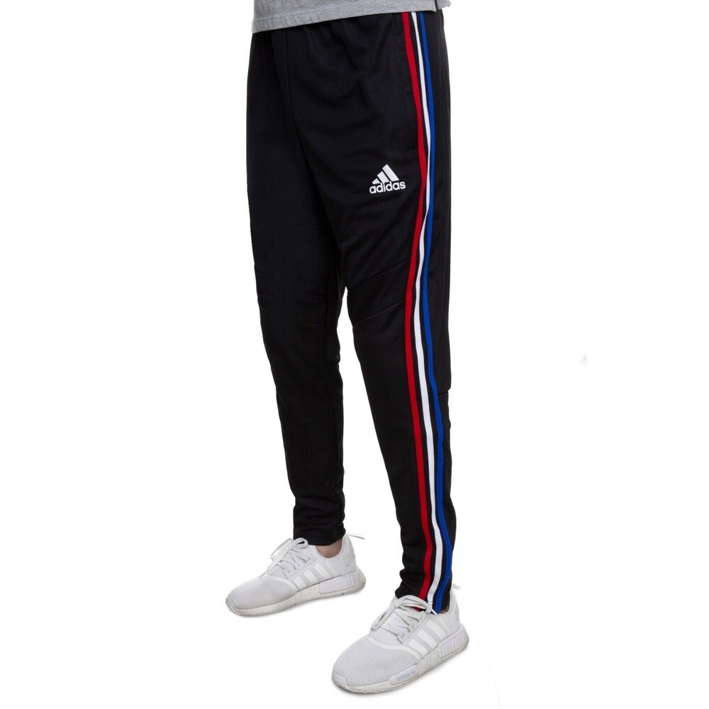 Adidas Vintage Rare Tiro Black Red White Blue Nylon Track Pants Scally Small